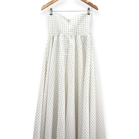 Mestiza New York NEW White Puff Puff Strapless Ball Gown - Women's‎ Size 6 - Picture 12 of 16